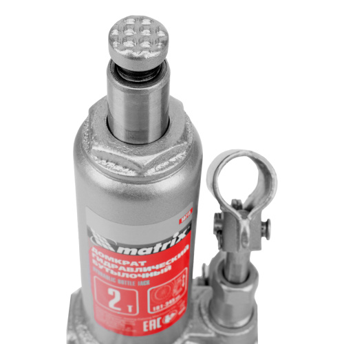 Домкрат гидравлический бутылочный, 2 т, высота подъема 181-345 мм Matrix по ценам производителя в Воронеже с доставкой по всей России