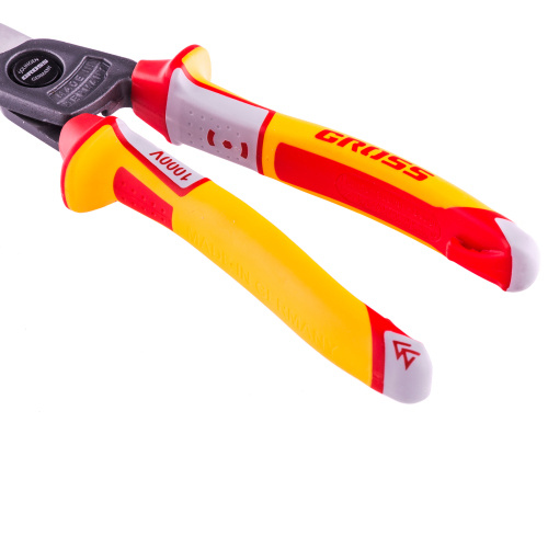 Кабелерез, диэлектрические рукоятки до 1000 В, трехкомпонентные рукоятки, 210 мм Gross по ценам производителя в Воронеже с доставкой по всей России