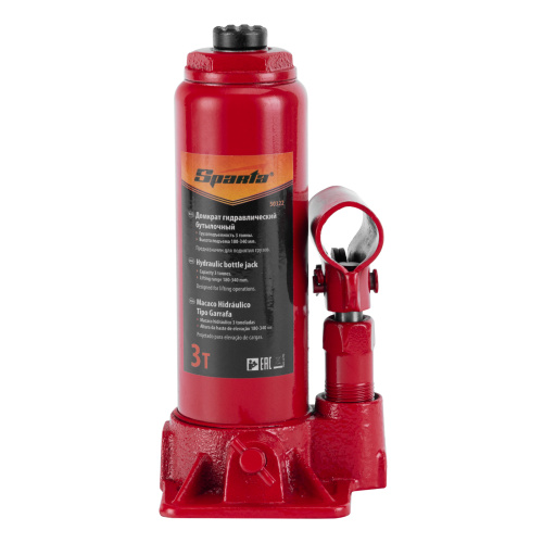 Домкрат гидравлический бутылочный, 3т, h подъема 180-340 мм Sparta по ценам производителя в Воронеже с доставкой по всей России