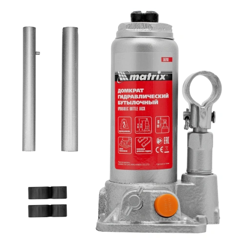 Домкрат гидравлический бутылочный, 2 т, h подъема 158-308 мм Matrix по ценам производителя в Воронеже с доставкой по всей России