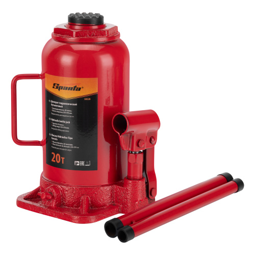 Домкрат гидравлический бутылочный, 20 т, h подъема 250-470 мм Sparta по ценам производителя в Воронеже с доставкой по всей России