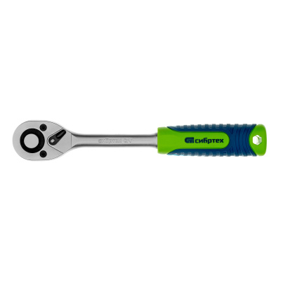 Ключ-трещотка 1/2", 45 зубьев, с быстрым сбросом, матовый хром Сибртех по ценам производителя в Воронеже с доставкой по всей России