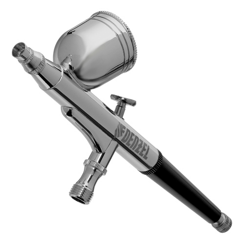 Аэрограф с верхним бачком AB1, 0.2/0.3/0.5 мм, 7 мл, 9 л/мин Denzel по ценам производителя в Воронеже с доставкой по всей России