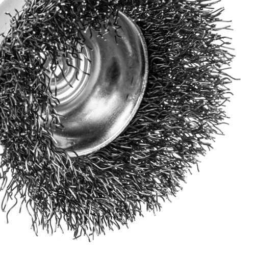 Набор щеток для дрели, 1 Плоская 50мм, 2 Чашки 25-50мм, шпилька, нерж. вит. проволока Denzel по ценам производителя в Воронеже с доставкой по всей России