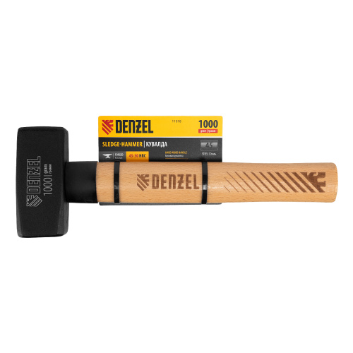 Кувалда, 1000 г, кованая головка, буковая рукоятка Denzel по ценам производителя в Воронеже с доставкой по всей России
