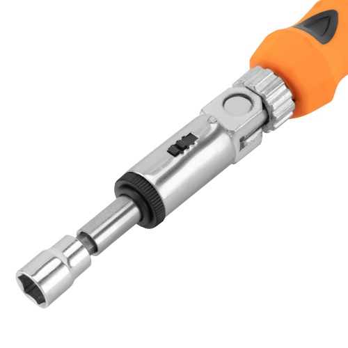 Отвертка реверсивная с шарниром, биты, торцевые головки, 18 шт, Sparta по ценам производителя в Воронеже с доставкой по всей России