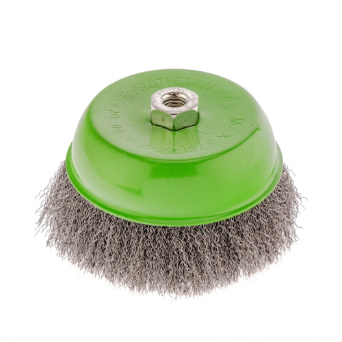 Щетка для УШМ, 150 мм, М14, "чашка", витая проволока 0.3 мм Сибртех по ценам производителя в Воронеже с доставкой по всей России