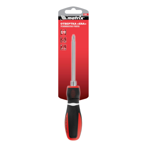 Отвертка комбинированная, SL6/PH2, CrV, двухкомпонентная рукоятка Matrix по ценам производителя в Воронеже с доставкой по всей России