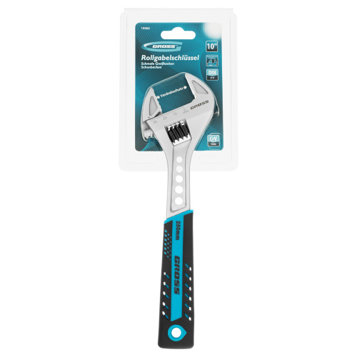 Ключ разводной, 250 мм, CrV, двухкомпонентная ручка Gross по ценам производителя в Воронеже с доставкой по всей России