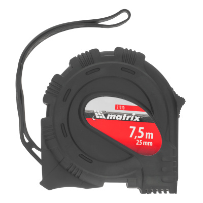 Рулетка Black,7,5 м х 25 мм,обрезиненный корпус Matrix по ценам производителя в Воронеже с доставкой по всей России