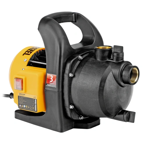 Садовый поверхностный насос GPL600, 600 Вт, 3000 л/ч, подъем 35 м, пластик Denzel по ценам производителя в Воронеже с доставкой по всей России