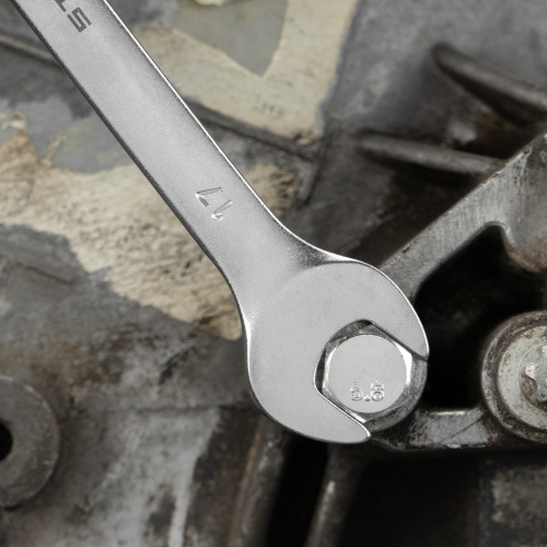 Ключ комбинированный, 17 мм, CrV, матовый хром Stels по ценам производителя в Воронеже с доставкой по всей России