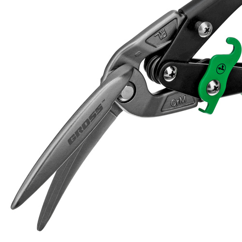 Ножницы по металлу "Piranha", 270 мм, прямой и правый проходной рез, сталь СrMo, двухкомпонентные рукоятки Gross по ценам производителя в Воронеже с доставкой по всей России