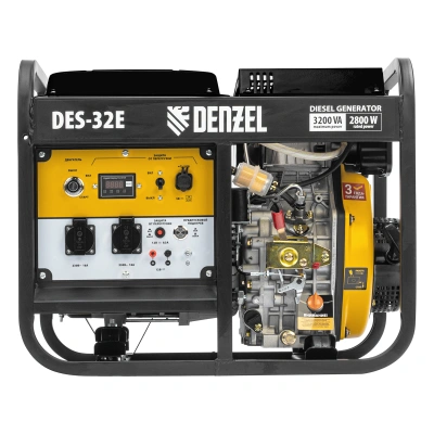 Генератор дизельный DES-32E, 3,2 кВт, 230 В, 11 л, электростартер Denzel купить в Москве с доставкой по всей России | ProtosMarket.ru