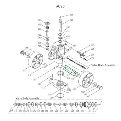 Ось крепления рулевых колес для гидравлических тележек DF25 по ценам производителя в Воронеже с доставкой по всей России