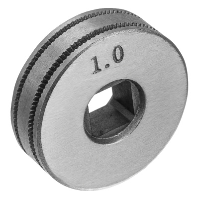 Подающий ролик, U профиль зубчатый под флюсовую проволоку 0,8-1мм посадка квадрат, 2 шт Denzel по ценам производителя в Воронеже с доставкой по всей России