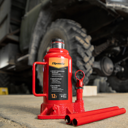 Домкрат гидравлический бутылочный, 12 т, h подъема 210-400 мм Sparta по ценам производителя в Воронеже с доставкой по всей России