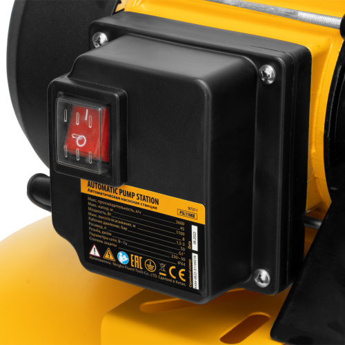 Насосная станция PSL1100X, 1100 Вт, 3600 л/ч, ресивер 50 л, подъем 45 м, нержавейка Denzel по ценам производителя в Воронеже с доставкой по всей России