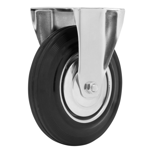 Колесо неповоротное D 200 мм, крепление  платформенное Сибртех по ценам производителя в Воронеже с доставкой по всей России