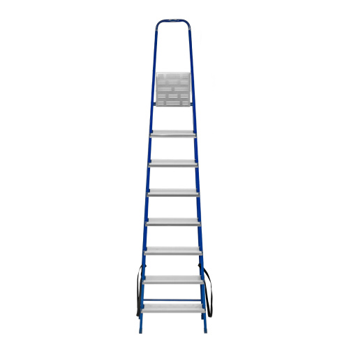 Стремянка, 8 ступеней, стальной профиль, алюминиевые ступени Сибртех по ценам производителя в Воронеже с доставкой по всей России