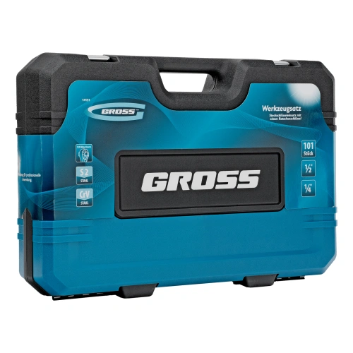 Набор инструментов, 1/4", 1/2", CrV, 120 зубьев, 101 предмет Gross по ценам производителя в Воронеже с доставкой по всей России