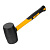 Киянка резиновая, 24 oz, черная резина, фибергласовая рукоятка Denzel по ценам производителя в Воронеже с доставкой по всей России