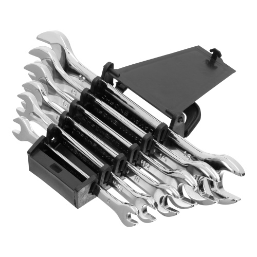 Набор ключей рожковых 6 шт, 6-17 мм, CrV, Elliptical, зеркальное хромирование Matrix по ценам производителя в Воронеже с доставкой по всей России