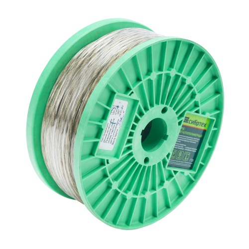 Трос металлополимерный прозрачный ПР-4.0, толщина 4.0 мм, катушка 100 метров Сибртех по ценам производителя в Воронеже с доставкой по всей России