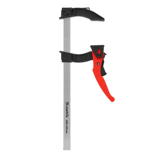 Струбцина реечная быстрозажимная, пластиковый корпус рычажно-храповой механизм, 300 х 90 х 390 мм, штанга 5 х 20 мм Matrix по ценам производителя в Воронеже с доставкой по всей России