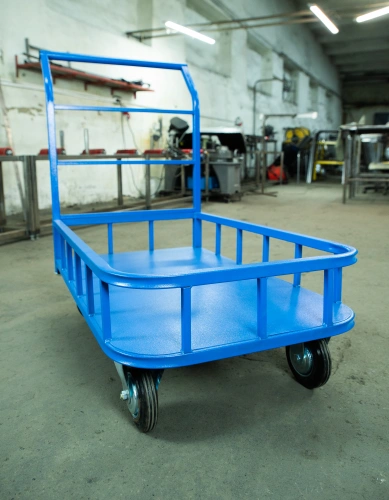 Тележка платформенная TOR ТП-МБ (600х1000) с бортами (колеса 160 мм) по ценам производителя в Воронеже с доставкой по всей России