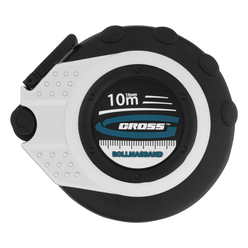 Рулетка геодезическая 10 м х 13 мм, закрытый корпус, металлическая лента, нейлон Gross по ценам производителя в Воронеже с доставкой по всей России