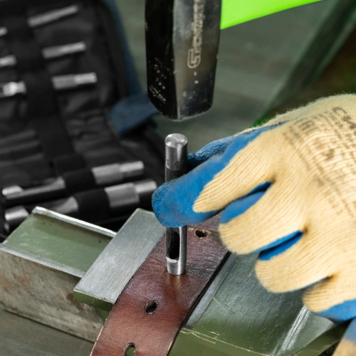 Набор пробойников для кожи 3 4 6 8 10 12.5 мм, 6 шт, чехол Сибртех по ценам производителя в Воронеже с доставкой по всей России