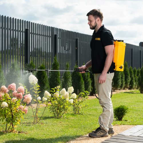 Опрыскиватель ранцевый аккумуляторный D-12LA, 12 л, 12 В, 8 Ач Denzel по ценам производителя в Воронеже с доставкой по всей России