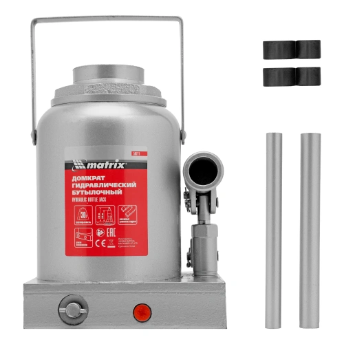 Домкрат гидравлический бутылочный, 30 т, h подъема 244-370 мм Matrix по ценам производителя в Воронеже с доставкой по всей России