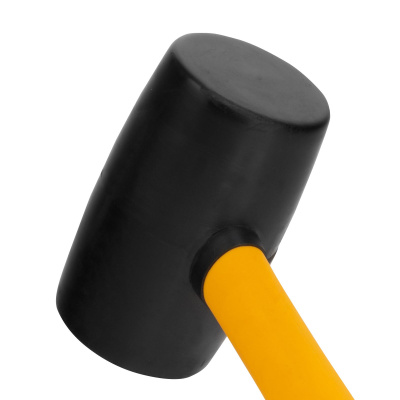 Киянка резиновая, 24 oz, черная резина, фибергласовая рукоятка Denzel по ценам производителя в Воронеже с доставкой по всей России