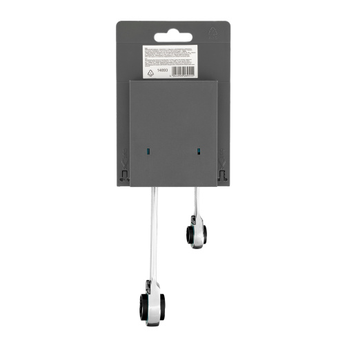 Набор ключей накидных с трещоткой, 8-19 мм, 2 шт, многоразмерные, реверсивные, CrV Gross по ценам производителя в Воронеже с доставкой по всей России