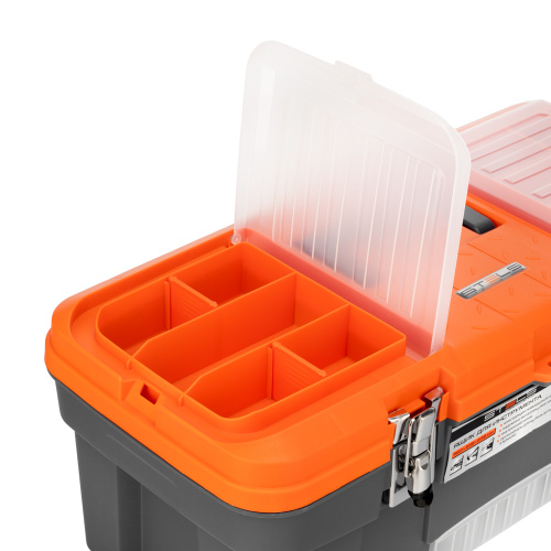 Ящик для инструмента с мет. замками 22", 560х285x235 мм Stels по ценам производителя в Воронеже с доставкой по всей России