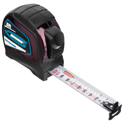 Рулетка "Doppelhaken",8 м x 25 мм,двухсторонний зацеп,Нейлон,двусторонняя шкала,автоматическая фиксация Gross по ценам производителя в Воронеже с доставкой по всей России