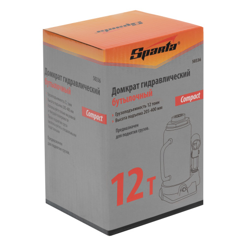 Домкрат гидравлический бутылочный 12 т, h подъема 205-400 мм Sparta Compact по ценам производителя в Воронеже с доставкой по всей России
