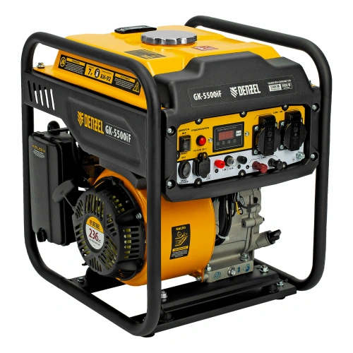 Генератор инверторный GK-5500iF, 5,5 кВт, 230 В, ручной старт DENZEL по ценам производителя в Воронеже с доставкой по всей России