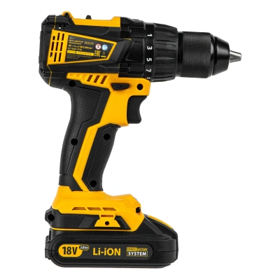 Дрель-шуруповерт аккумуляторная, бесщет. BLDL-IB-18-02, Li-Ion, 18 В, 2 акк. Denzel по ценам производителя в Воронеже с доставкой по всей России