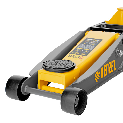 Домкрат гидравлический подкатной, 3 т, 125-470 мм, быстрый подъем, проф. Denzel по ценам производителя в Воронеже с доставкой по всей России