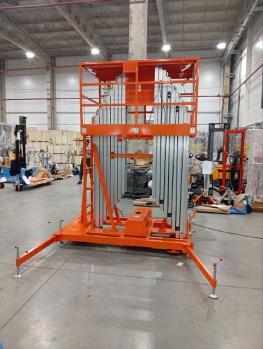 Подъемник мачтовый аккумуляторный 250 кг, 12/14 м, 24/80 В/Ач TOR GTWY12-320 DC 3-мачтовый по ценам производителя в Воронеже с доставкой по всей России