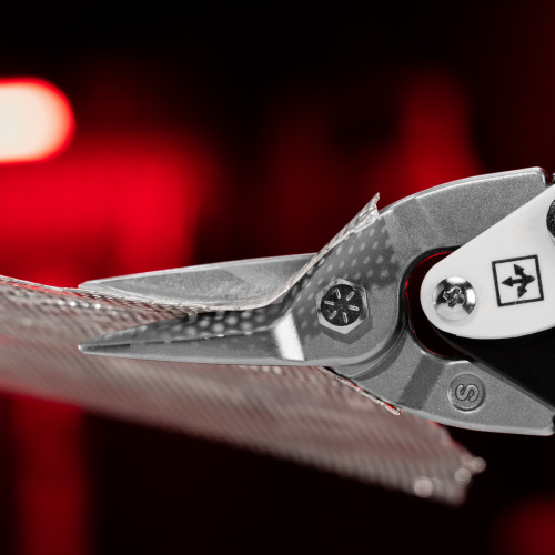 Ножницы по металлу, 250 мм, прямой рез, сталь CRMO, двухкомпонентные рукоятки, PRO Matrix по ценам производителя в Воронеже с доставкой по всей России