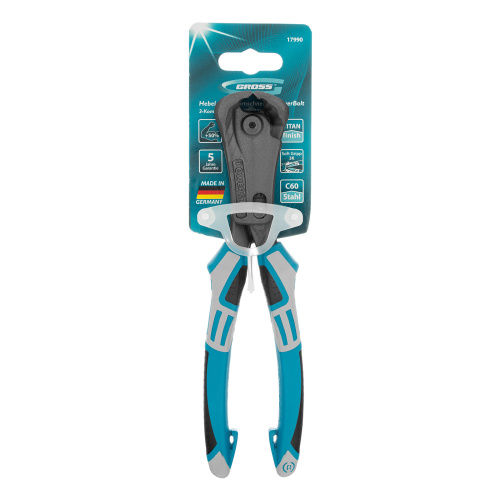 Клещи торцевые усиленные с рычажным механизмом, трехкомпонентные рукоятки, 200 мм Gross по ценам производителя в Воронеже с доставкой по всей России