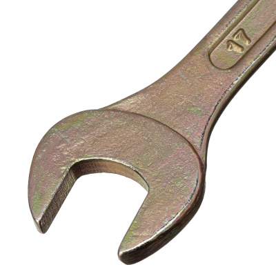 Ключ рожковый, 14 х 17 мм, желтый цинк Сибртех по ценам производителя в Воронеже с доставкой по всей России