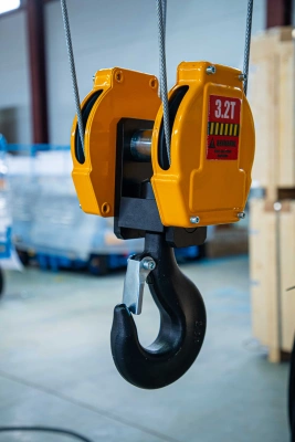 Таль передвижная двухскоростная с уменьшенной строительной высотой  3,2т  6м 4/1 380В электрическая канатная TOR SHA8 2D по ценам производителя в Воронеже с доставкой по всей России