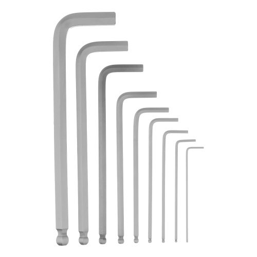 Набор ключей имбусовых, HEX, 1,5-10 мм, CrV, 9 шт., удлиненные, с шаром Сибртех по ценам производителя в Воронеже с доставкой по всей России