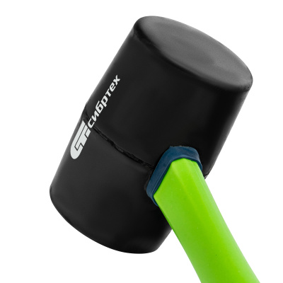 Киянка резиновая, 680 г, черная резина, фибергласовая рукоятка Сибртех по ценам производителя в Воронеже с доставкой по всей России