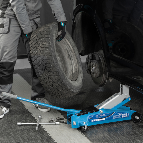Домкрат гидравлический подкатной, высокий подъем, 3т, SUV, 190-535 мм, в кейсе Stels по ценам производителя в Воронеже с доставкой по всей России